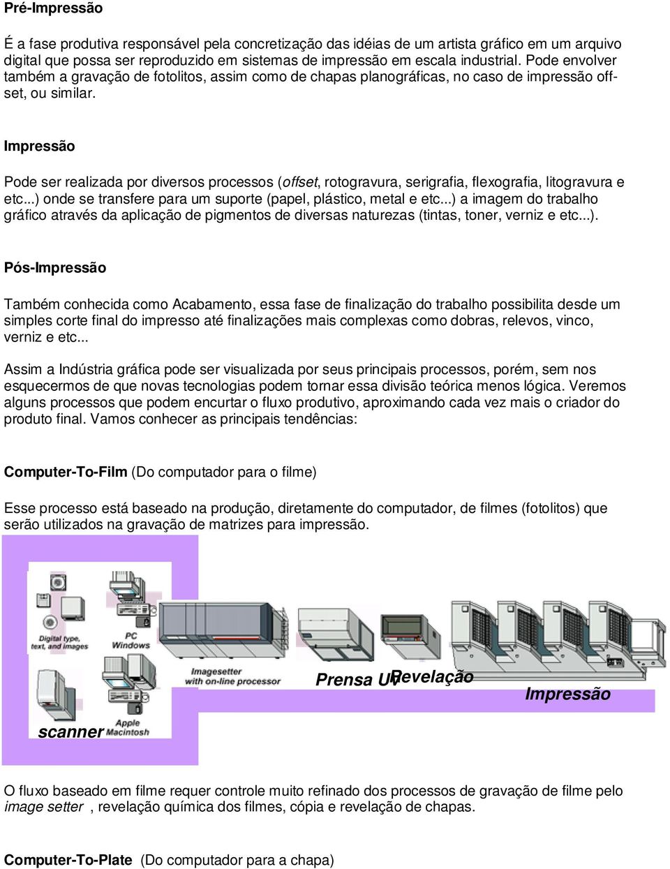 Impressão Pode ser realizada por diversos processos (offset, rotogravura, serigrafia, flexografia, litogravura e etc...) onde se transfere para um suporte (papel, plástico, metal e etc.