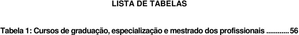 especialização e