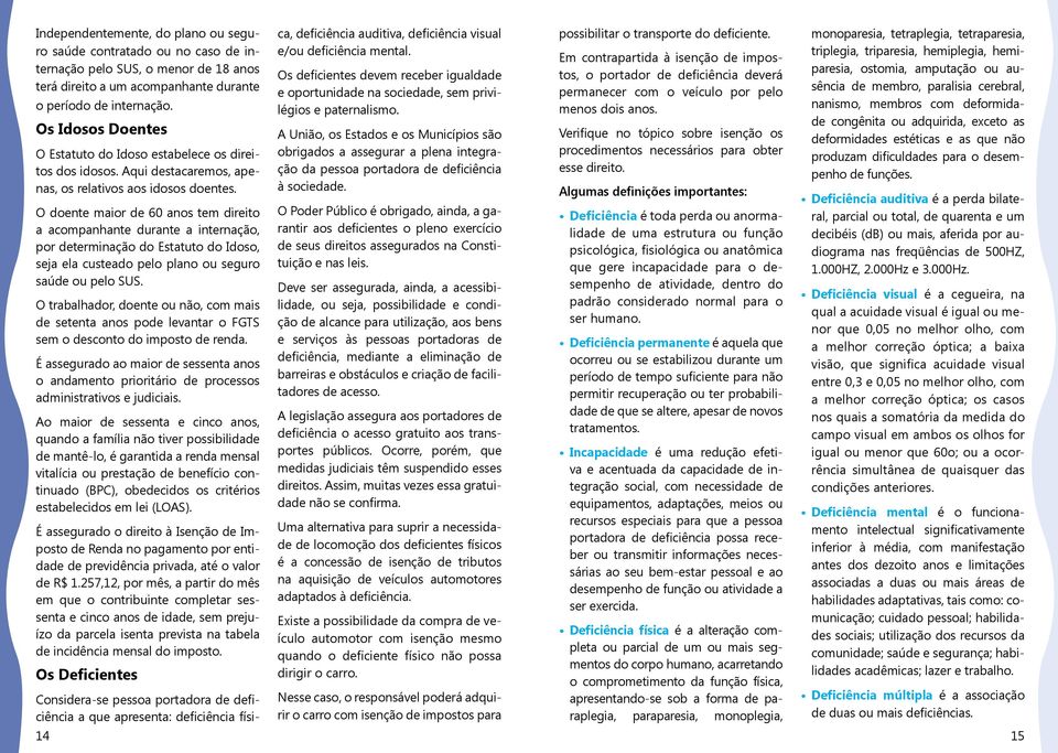 O doente maior de 60 anos tem direito a acompanhante durante a internação, por determinação do Estatuto do Idoso, seja ela custeado pelo plano ou seguro saúde ou pelo SUS.