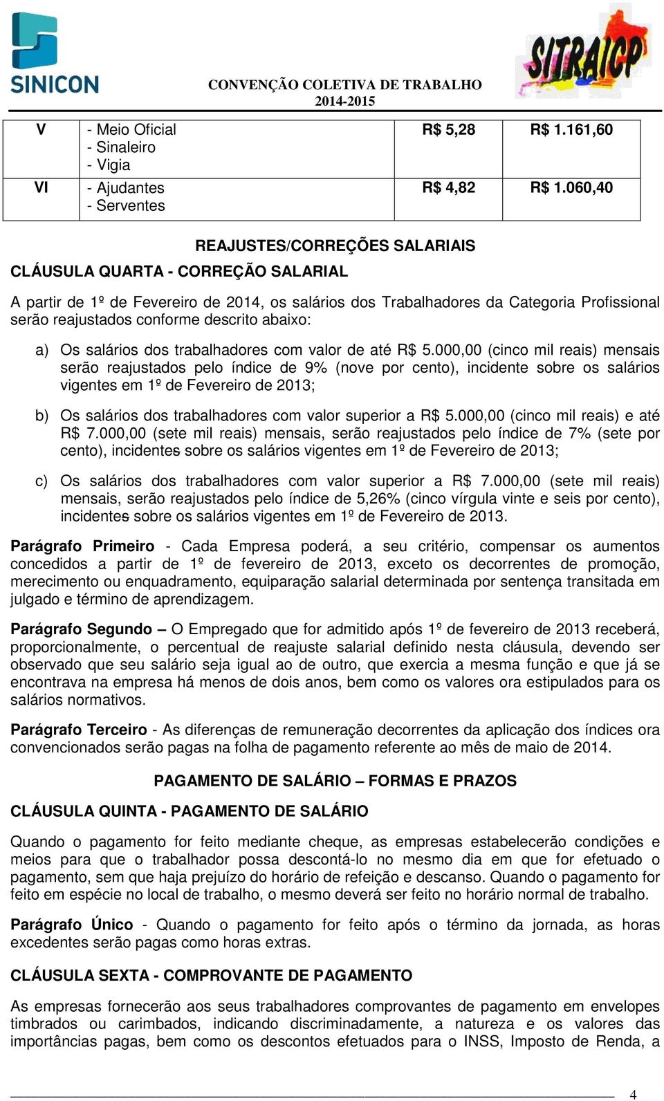 descrito abaixo: a) Os salários dos trabalhadores com valor de até R$ 5.