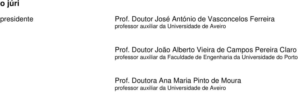 de Aveiro Prof.