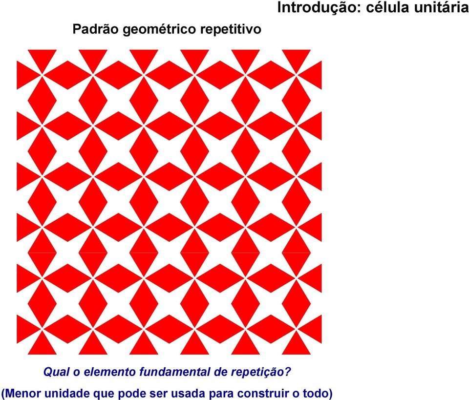 elemento fundamental de repetição?