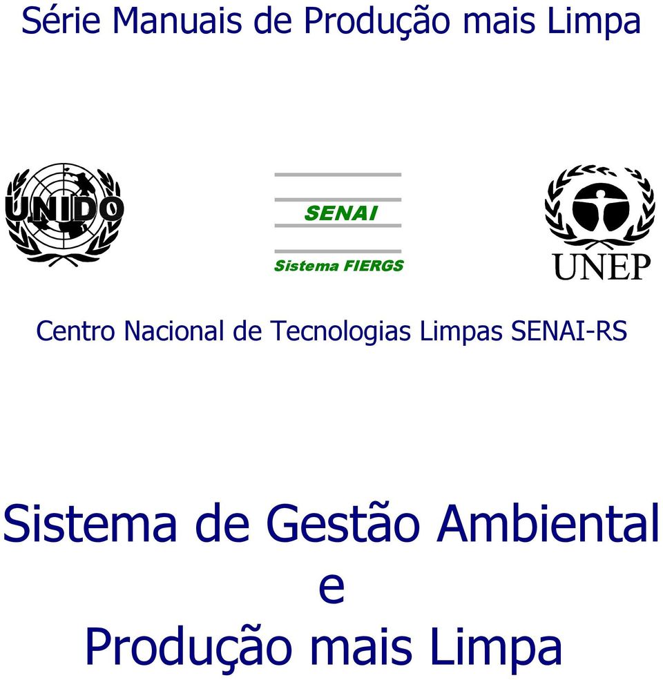 de Tecnologias Limpas SENAI-RS Sistema