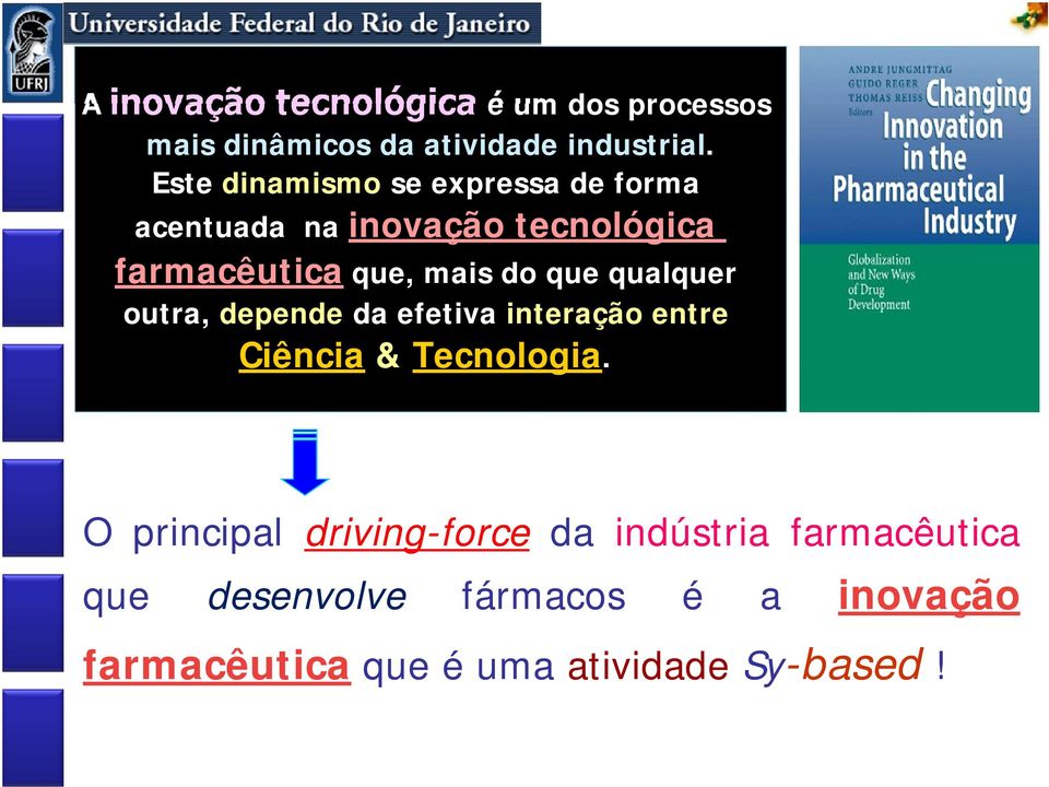 que qualquer outra, depende da efetiva interação entre Ciência & Tecnologia.