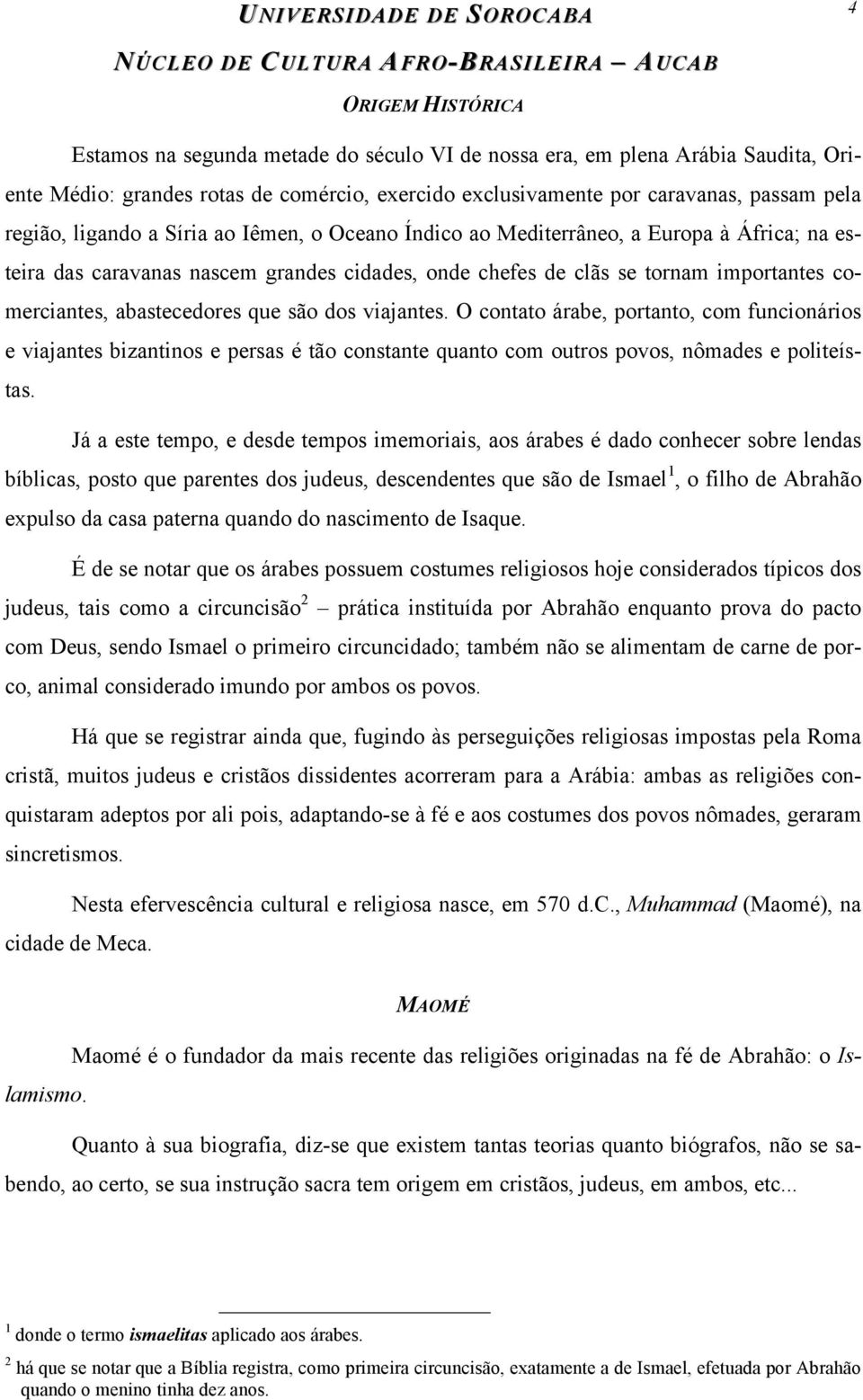 que são dos viajantes. O contato árabe, portanto, com funcionários e viajantes bizantinos e persas é tão constante quanto com outros povos, nômades e politeístas.