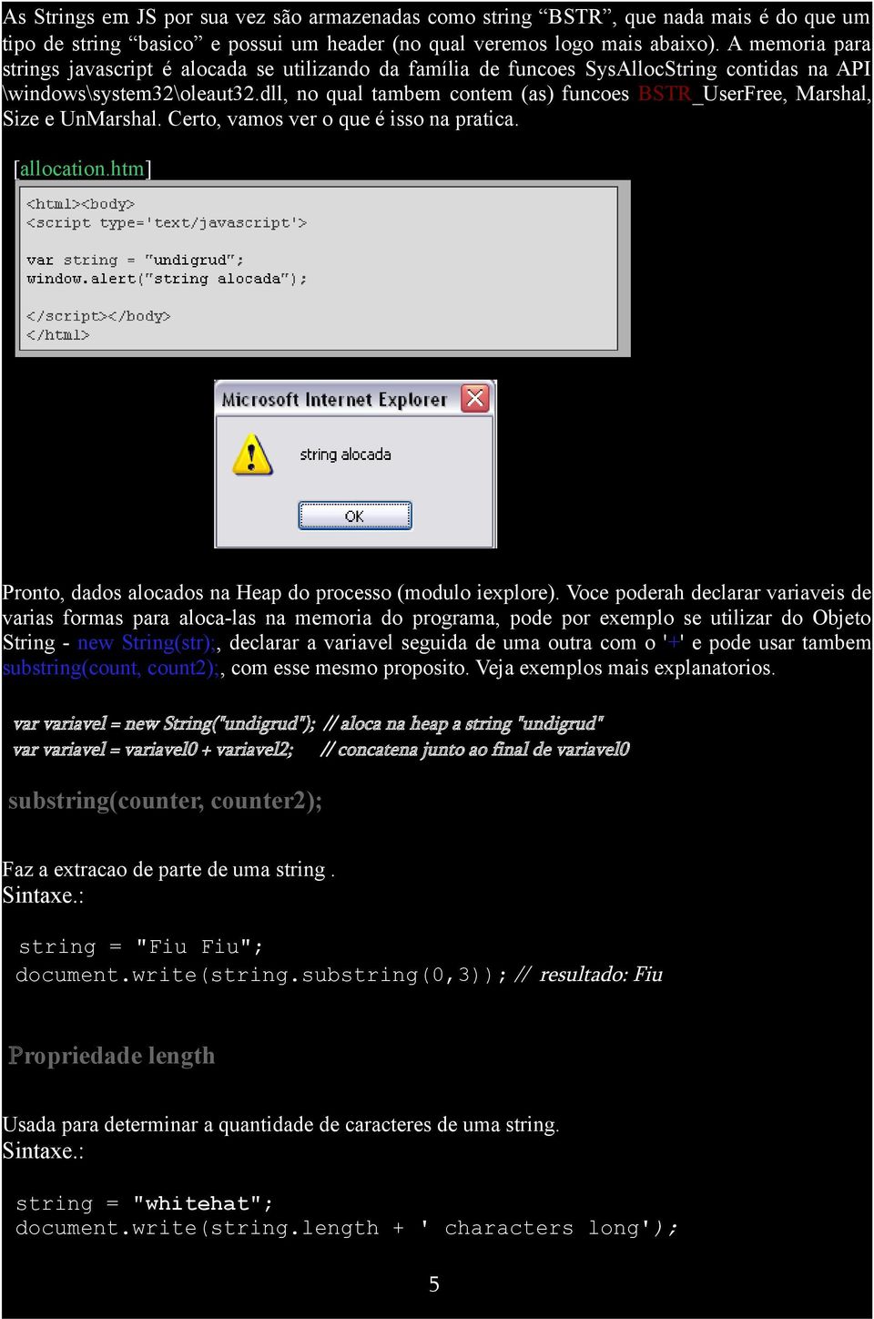 dll, no qual tambem contem (as) funcoes BSTR_UserFree, Marshal, Size e UnMarshal. Certo, vamos ver o que é isso na pratica. [allocation.