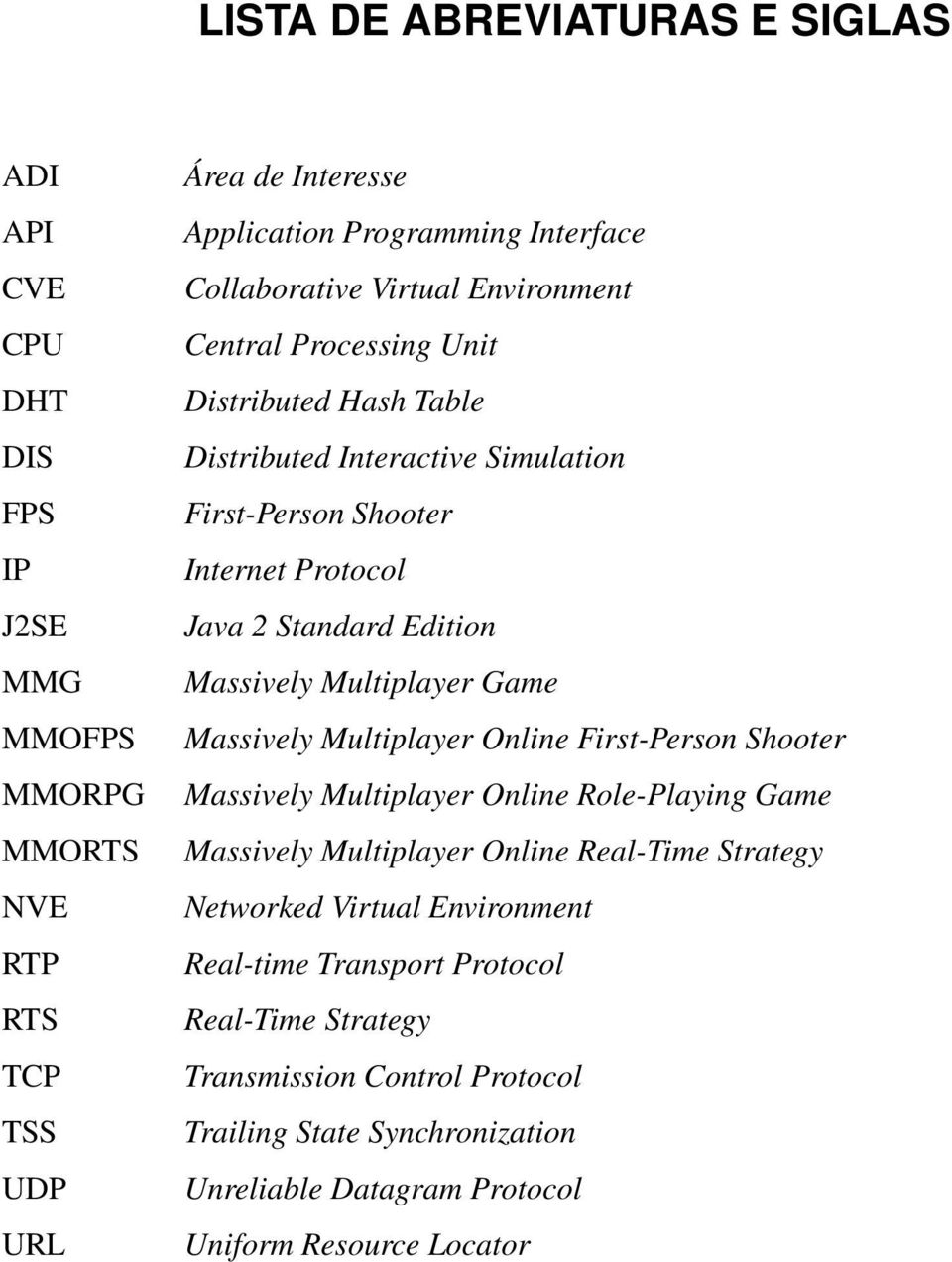 Massively Multiplayer Game Massively Multiplayer Online First-Person Shooter Massively Multiplayer Online Role-Playing Game Massively Multiplayer Online Real-Time Strategy