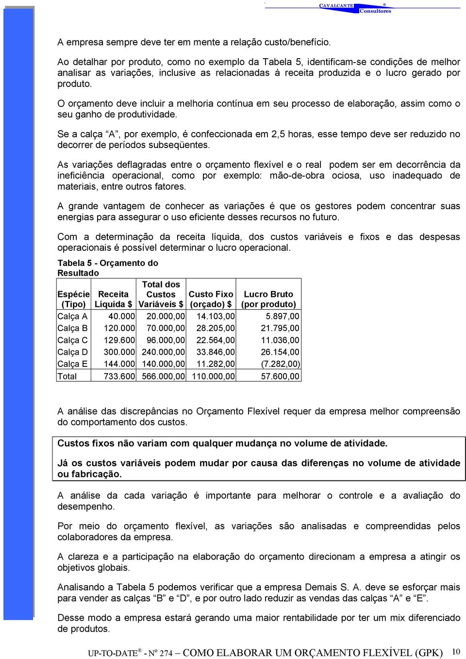 O orçamento deve incluir a melhoria contínua em seu processo de elaboração, assim como o seu ganho de produtividade.