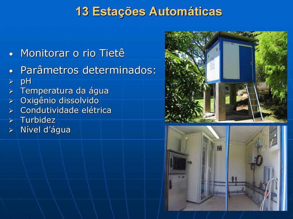 Temperatura da água Oxigênio dissolvido