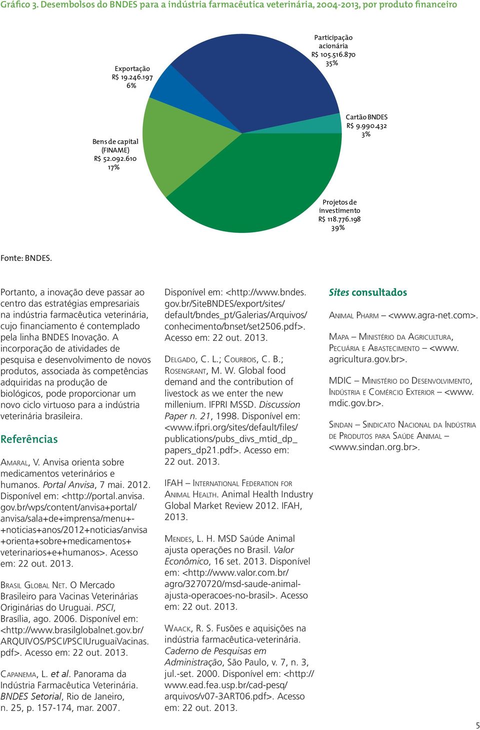 Portanto, a inovação deve passar ao centro das estratégias empresariais na indústria farmacêutica veterinária, cujo financiamento é contemplado pela linha BNDES Inovação.