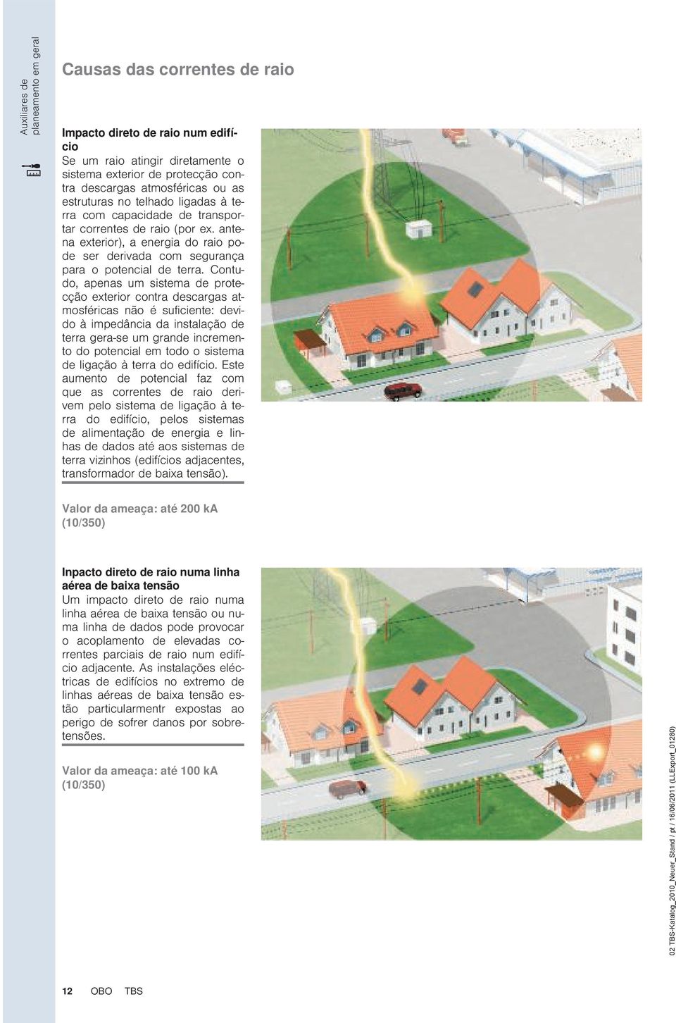 Contudo, apenas um sistema de protecção exterior contra descargas atmosféricas não é suficiente: devido à impedância da instalação de terra gera-se um grande incremento do potencial em todo o sistema