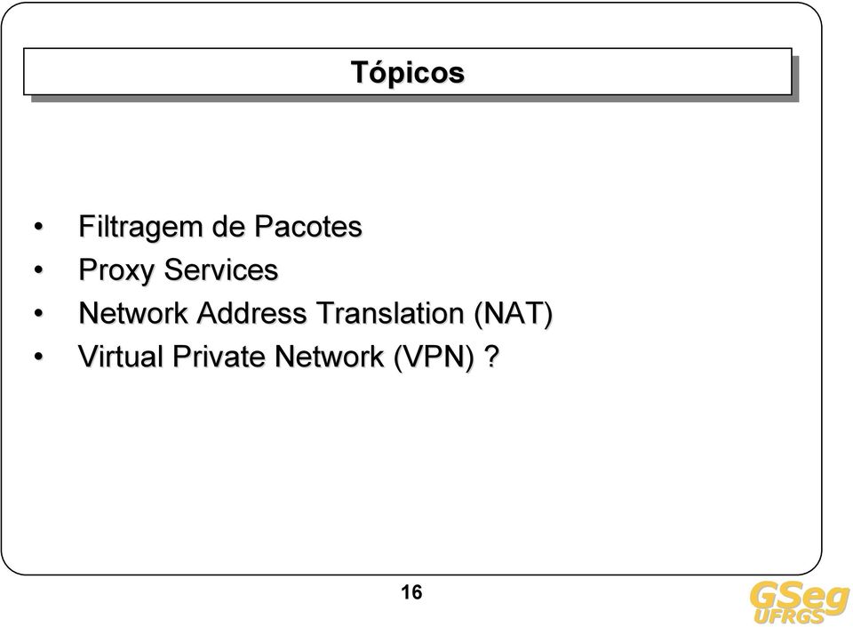 Network Address Translation