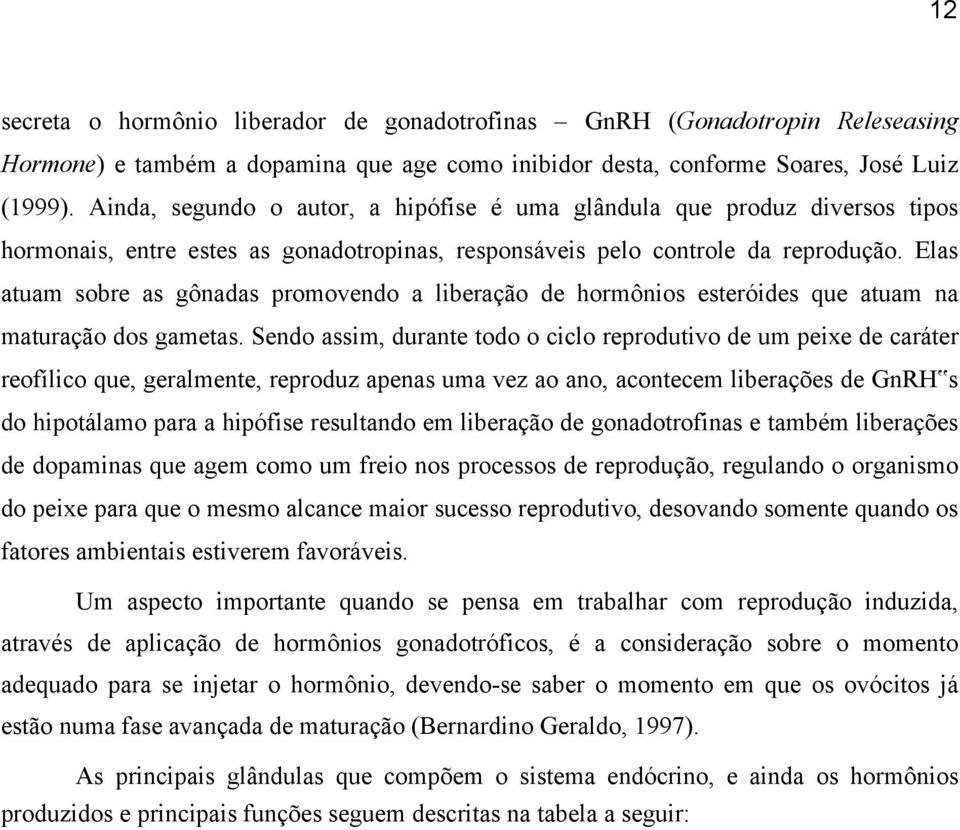 Elas atuam sobre as gônadas promovendo a liberação de hormônios esteróides que atuam na maturação dos gametas.