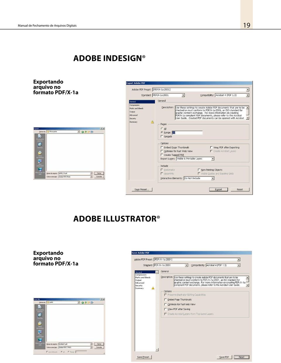 arquivo no formato PDF/X-1a Adobe