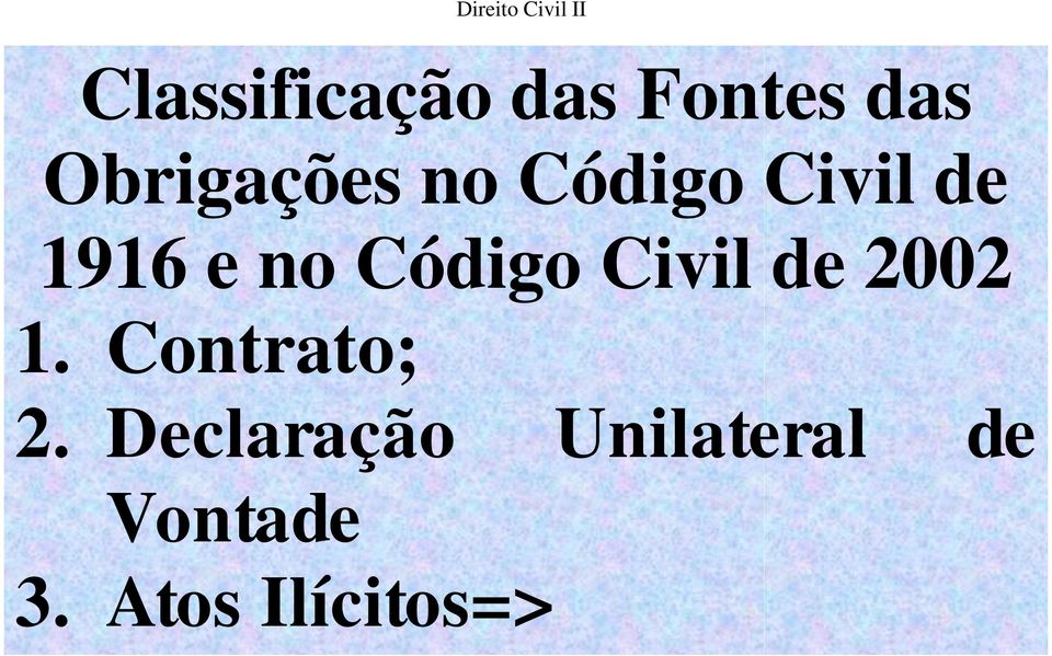 Civil de 2002 1. Contrato; 2.