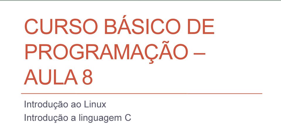 Introdução ao Linux