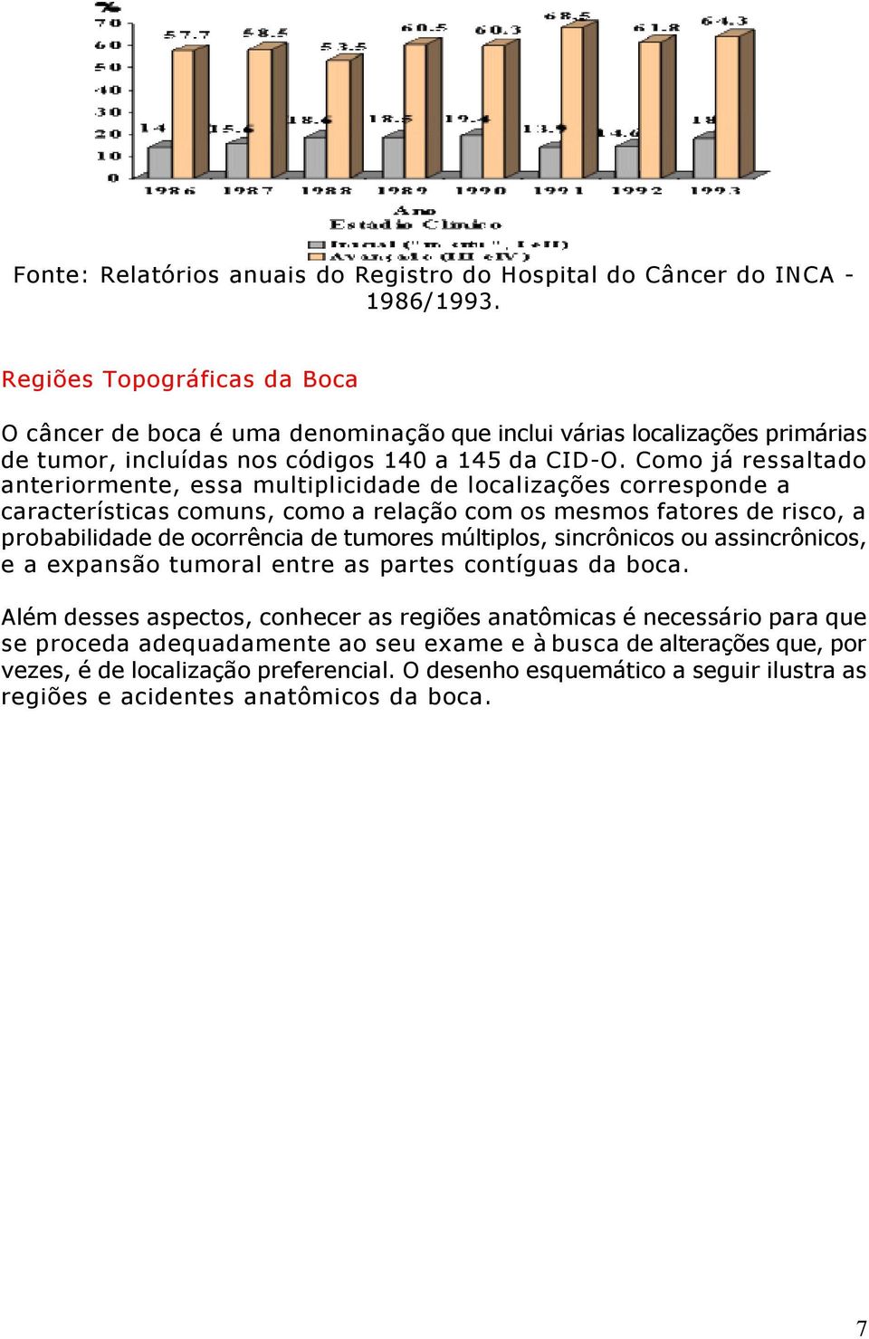 Como já ressaltado anteriormente, essa multiplicidade de localizações corresponde a características comuns, como a relação com os mesmos fatores de risco, a probabilidade de ocorrência de tumores