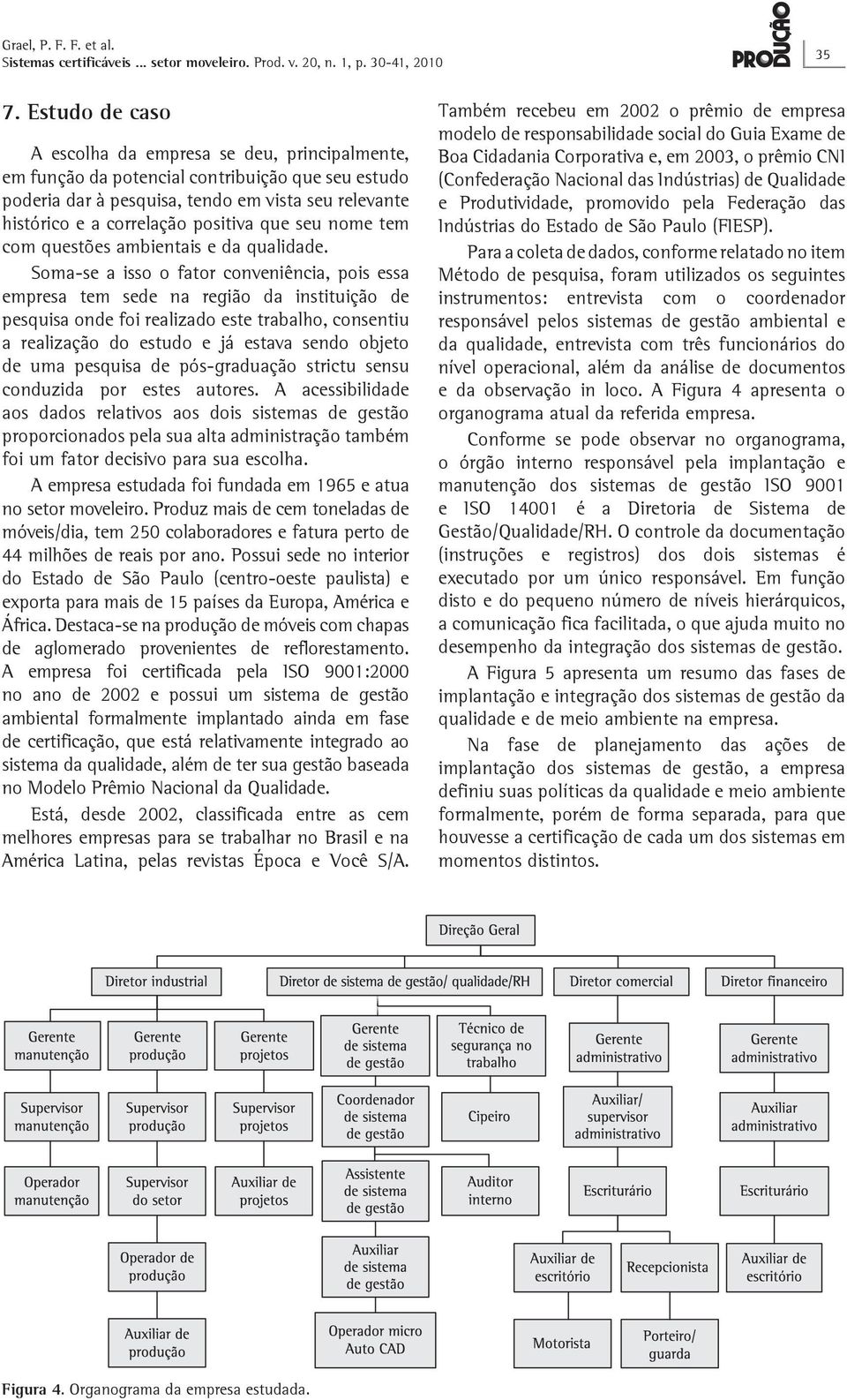 que seu nome tem com questões ambientais e da qualidade.