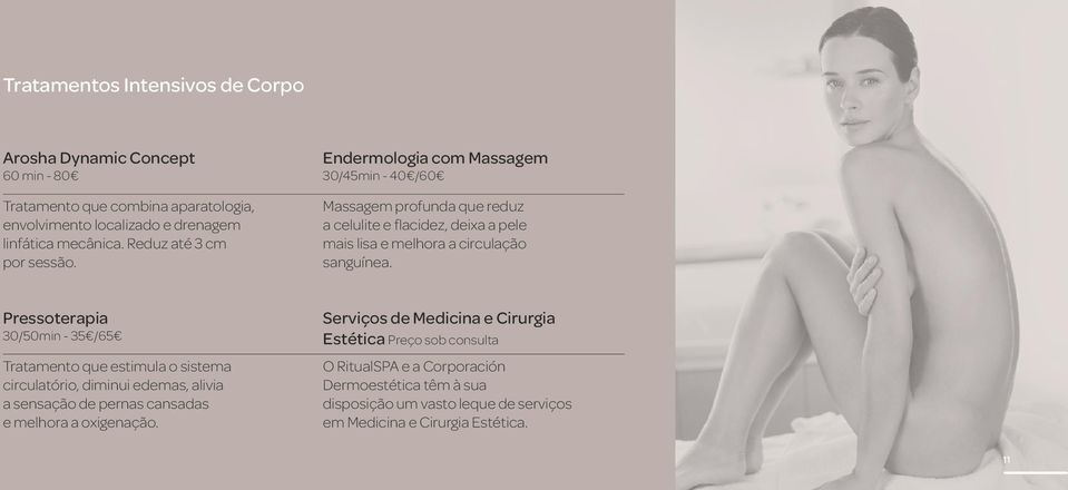 Endermologia com Massagem 30/45min - 40 /60 Massagem profunda que reduz a celulite e flacidez, deixa a pele mais lisa e melhora a circulação sanguínea.