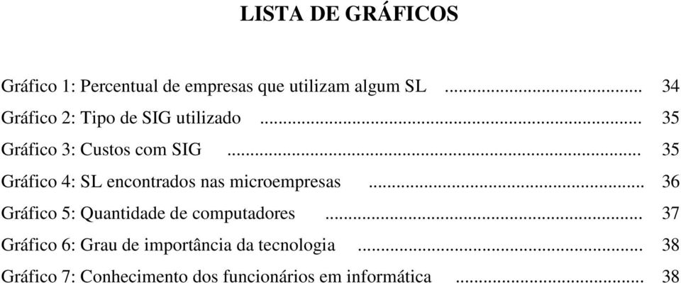 .. 35 Gráfico 4: SL encontrados nas microempresas.