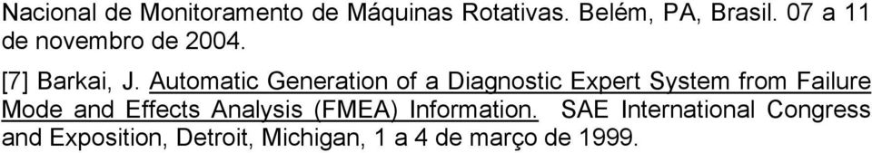 Automatic Generation of a Diagnostic Expert System from Failure Mode and