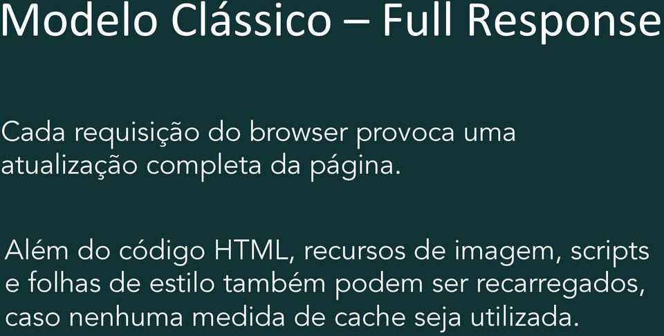 Além do código HTML, recursos de imagem, scripts e folhas de