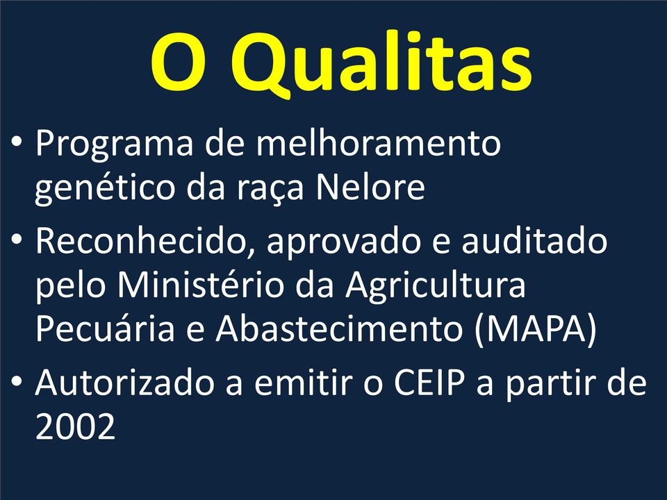 Ministério da Agricultura Pecuária e