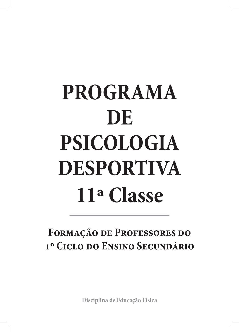 de Professores do 1º Ciclo do