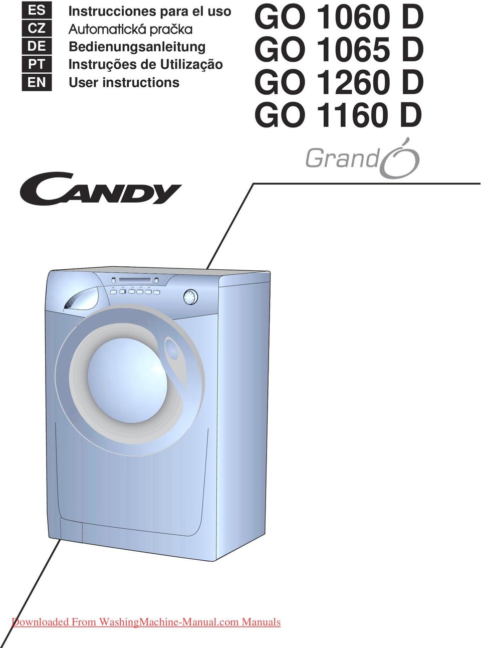 User instructions GO 1060 D GO 1065 D GO 1260 D