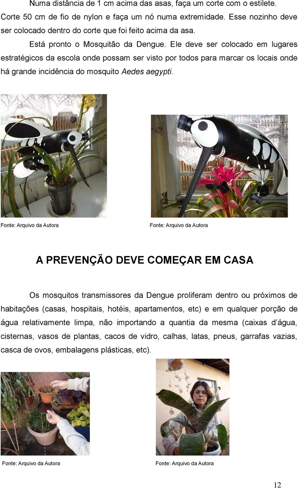 Ele deve ser colocado em lugares estratégicos da escola onde possam ser visto por todos para marcar os locais onde há grande incidência do mosquito Aedes aegypti.