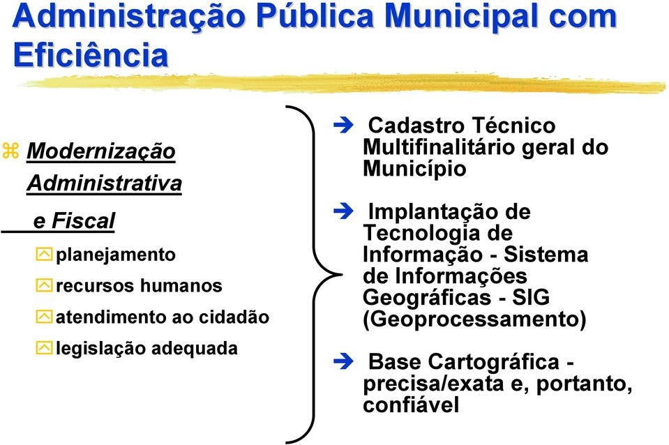 "legislação adequada # Cadastro Técnico Multifinalitário geral do Município # Implantação de