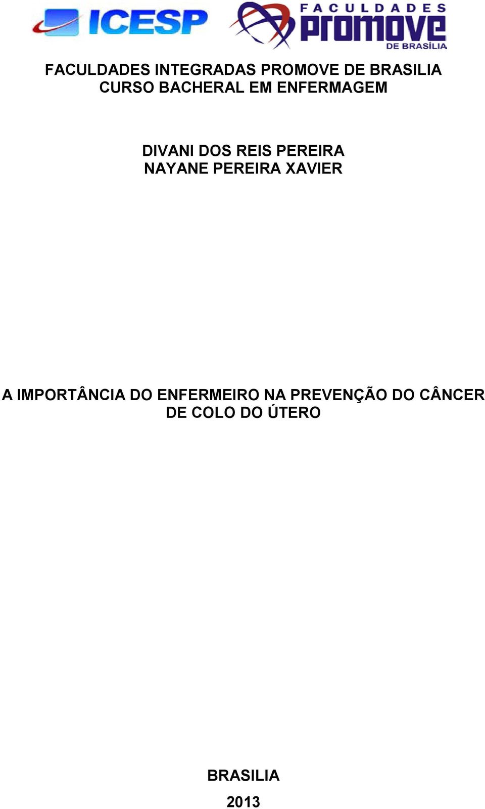 NAYANE PEREIRA XAVIER A IMPORTÂNCIA DO ENFERMEIRO