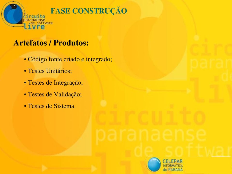 Testes Unitários; Testes de