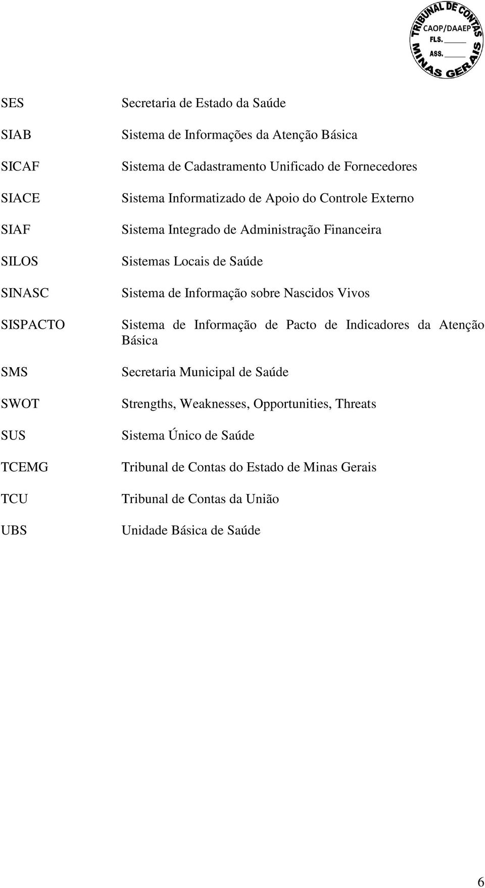 de Saúde Sistema de Informação sobre Nascidos Vivos Sistema de Informação de Pacto de Indicadores da Atenção Básica Secretaria Municipal de Saúde