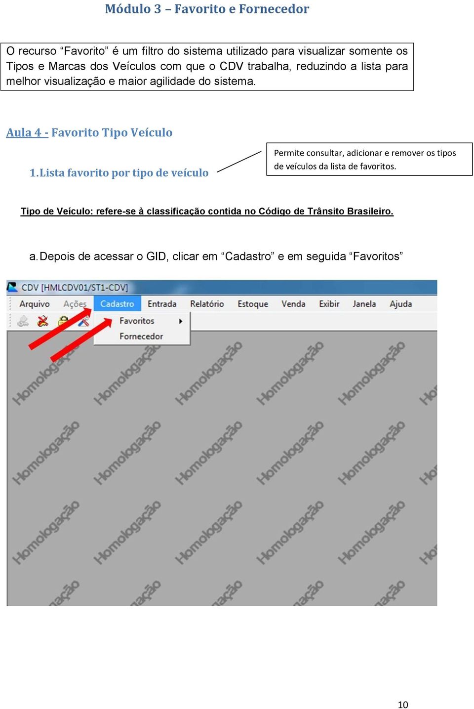 Aula 4 - Favorito Tipo Veículo 1.