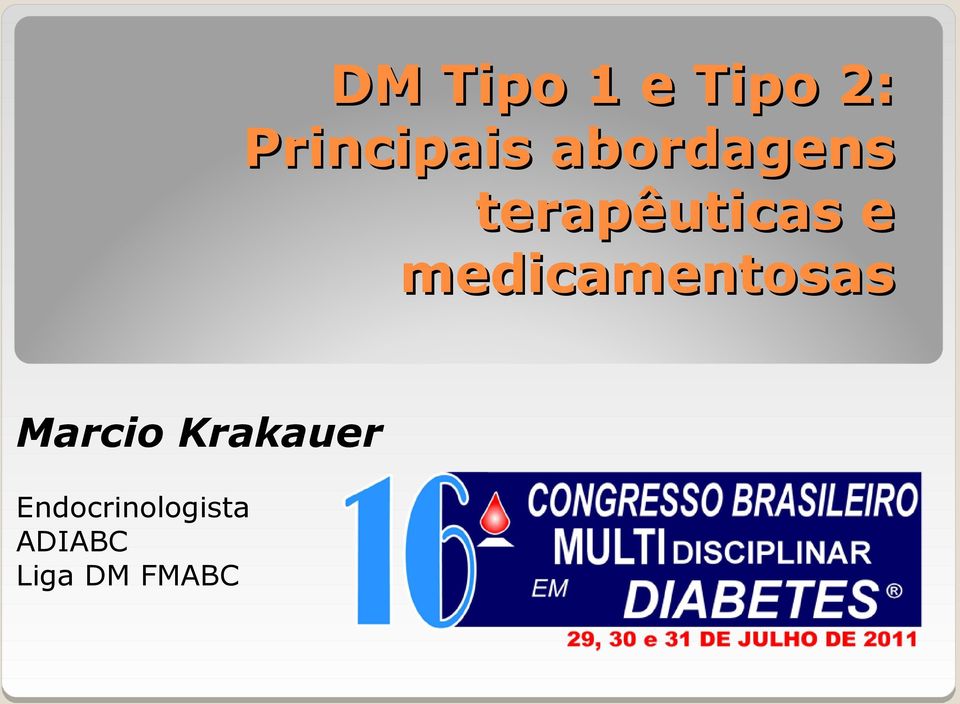 medicamentosas Marcio Krakauer