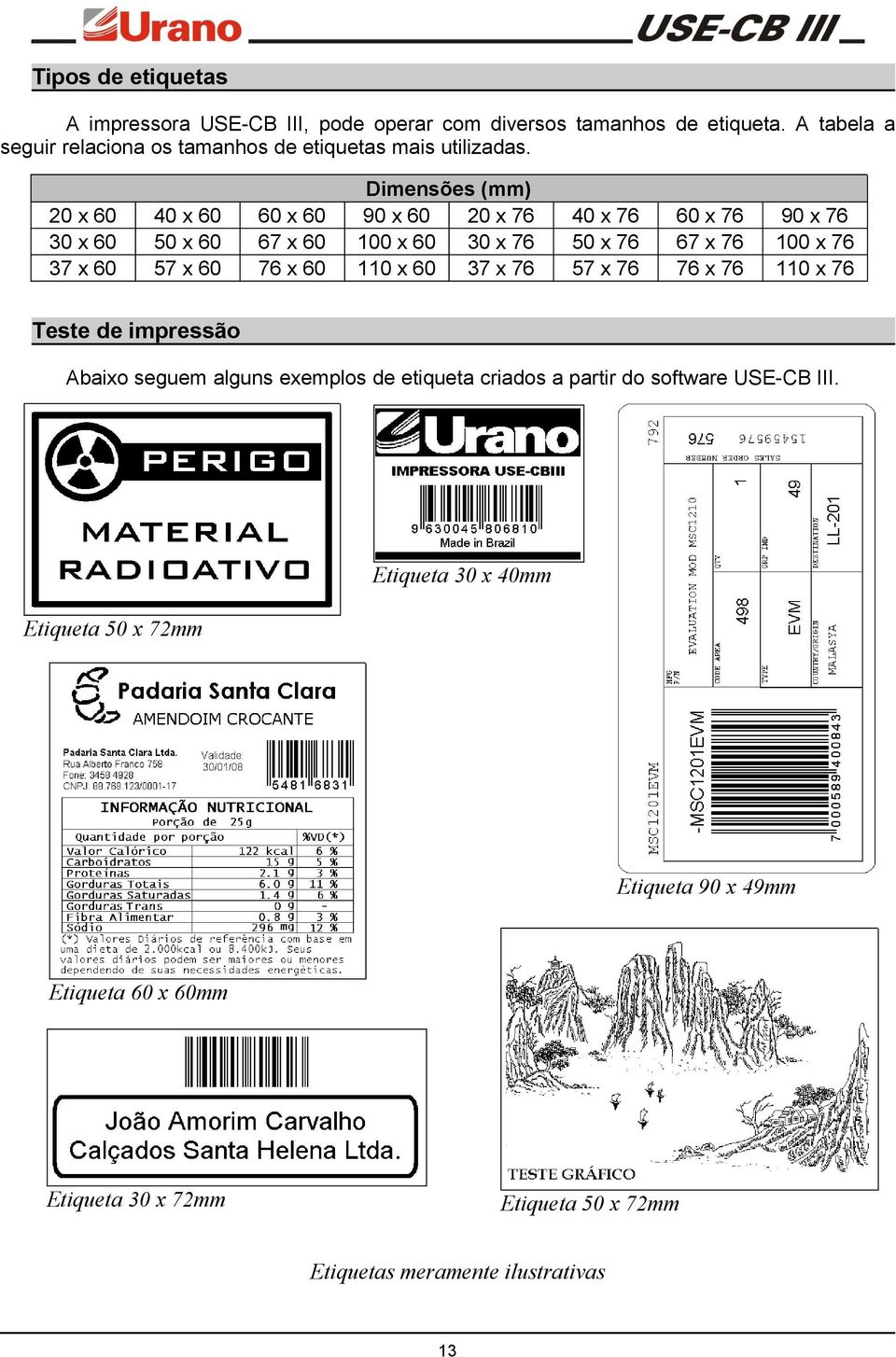 20 x 60 30 x 60 37 x 60 40 x 60 50 x 60 57 x 60 60 x 60 67 x 60 76 x 60 Dimensões (mm) 90 x 60 20 x 76 100 x 60 30 x 76 110 x 60 37 x 76 40 x 76 50 x 76 57