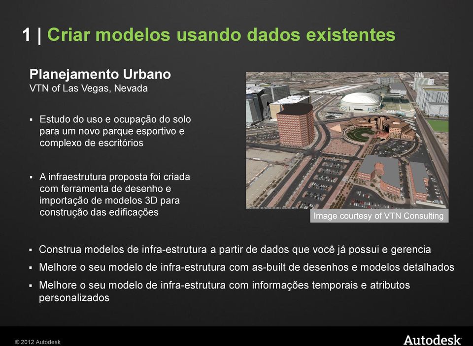 Image courtesy of VTN Consulting Construa modelos de infra-estrutura a partir de dados que você já possui e gerencia Melhore o seu modelo de