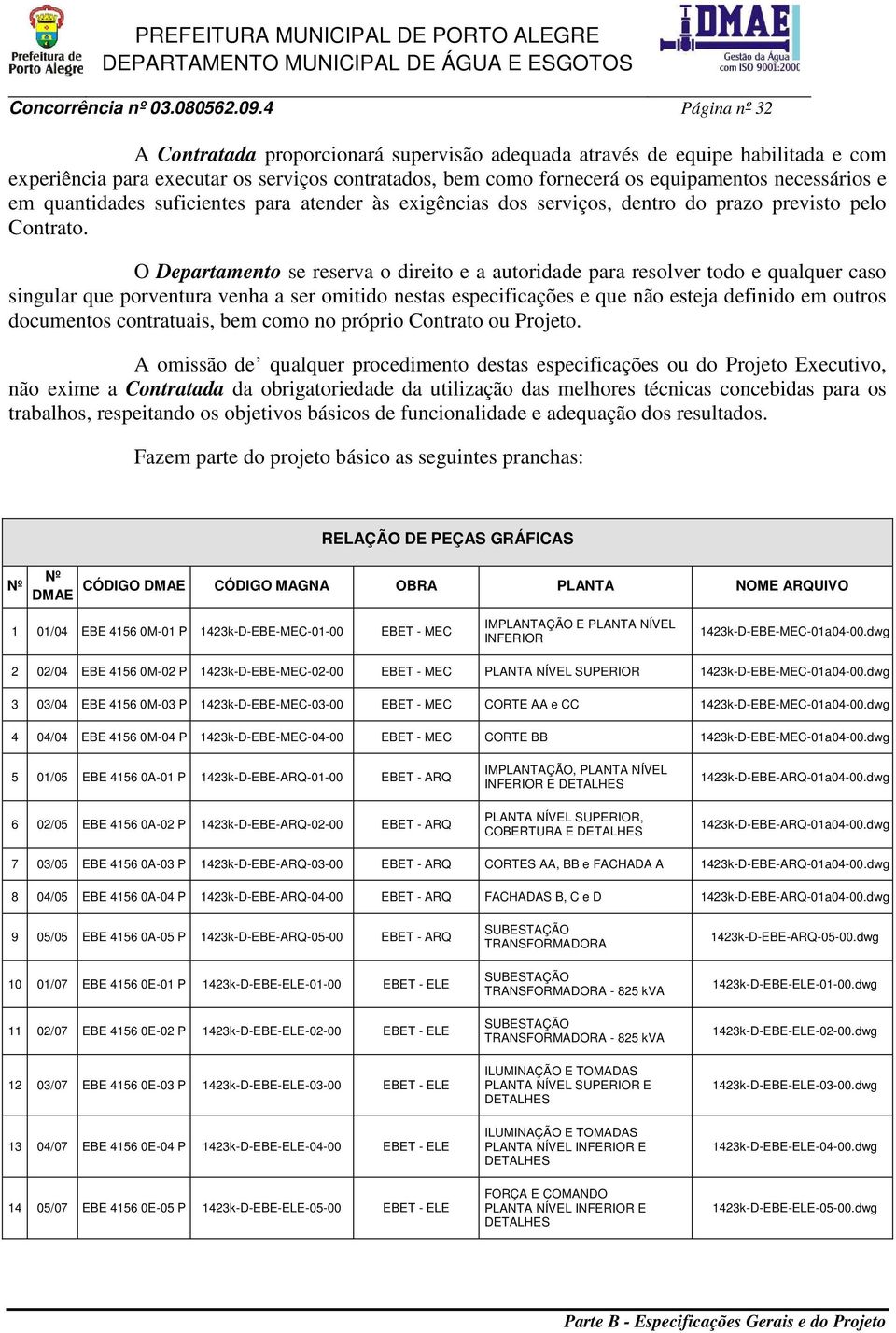 quantidades suficientes para atender às exigências dos serviços, dentro do prazo previsto pelo Contrato.