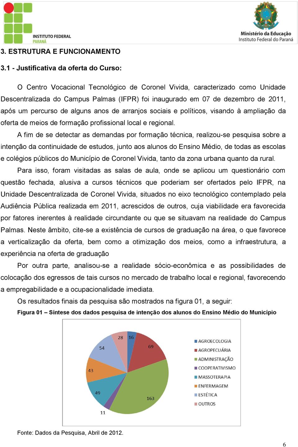 após um percurso de alguns anos de arranjos sociais e políticos, visando à ampliação da oferta de meios de formação profissional local e regional.