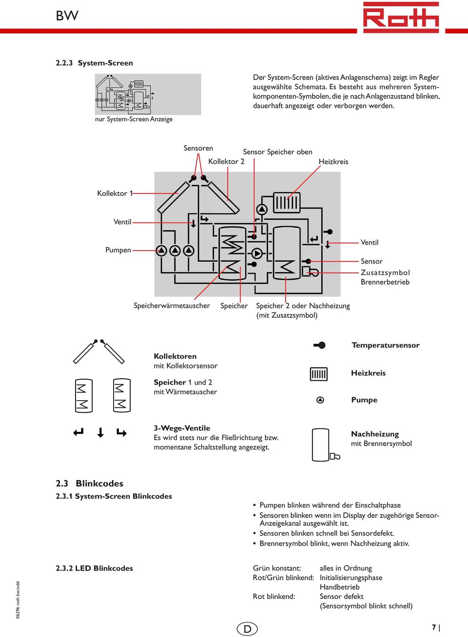 Sensoren Sensor Speicher oben Kollektor 2 Heizkreis Kollektor 1 Ventil Pumpen Ventil Sensor Zusatzsymbol Brennerbetrieb Speicherwärmetauscher Speicher Speicher 2 oder Nachheizung (mit Zusatzsymbol)