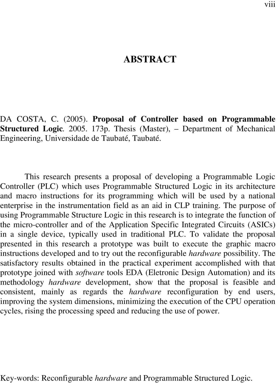 will be used by a national enterprise in the instrumentation field as an aid in CLP training.