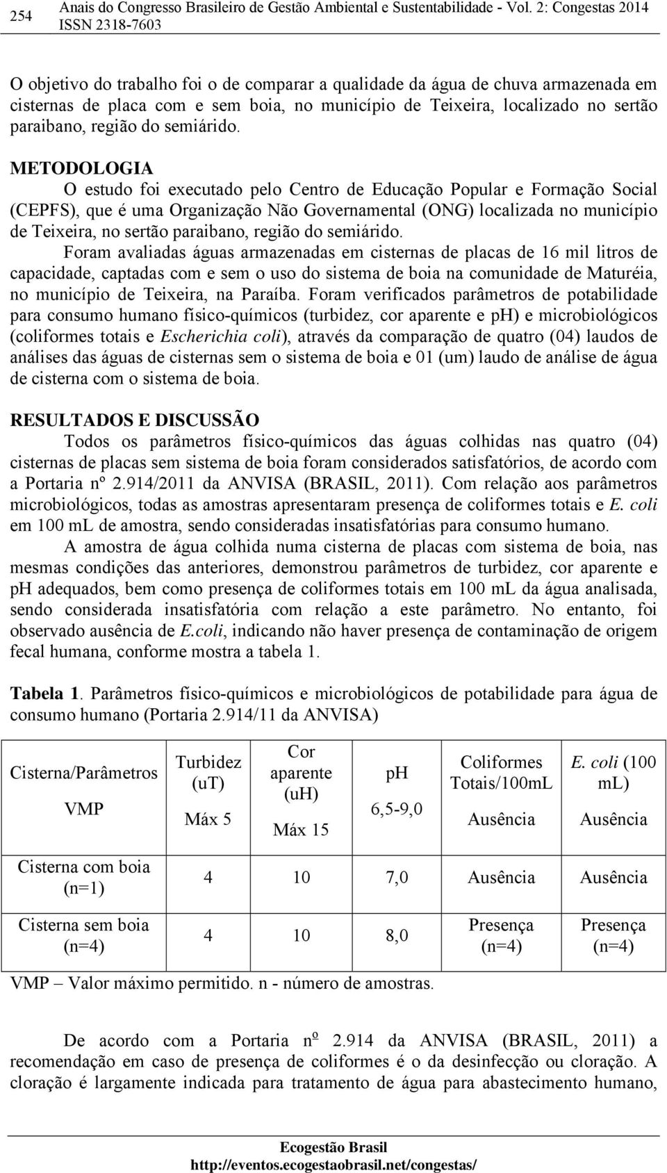 METODOLOGIA O estudo foi executado pelo Centro de Educação Popular e Formação Social (CEPFS), que é uma Organização Não Governamental (ONG) localizada no município de Teixeira, no sertão paraibano,