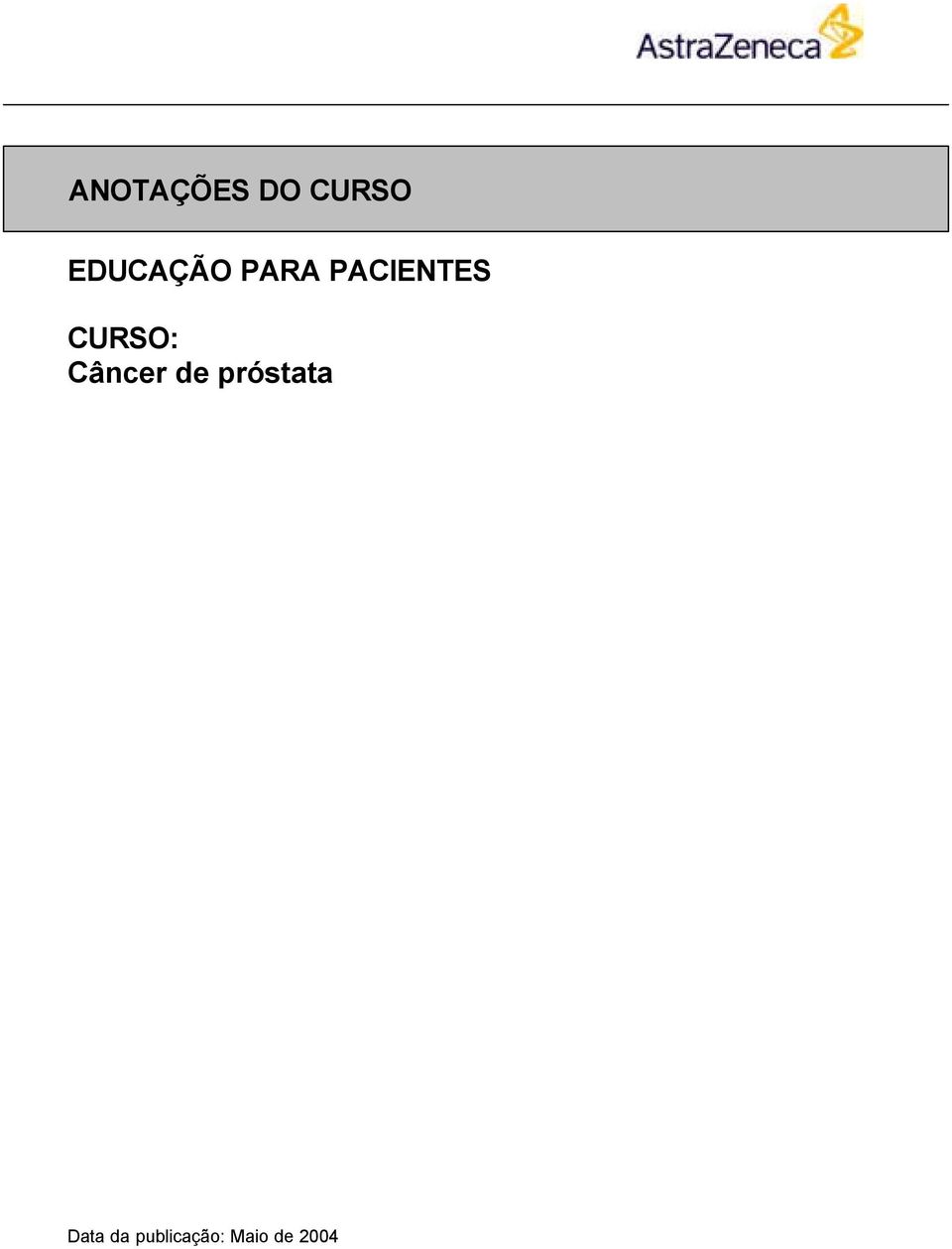 CURSO: Câncer de próstata