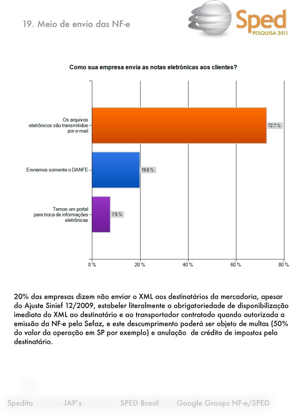 destinatário e ao transportador contratado quando autorizada a emissão da NF-e pela Sefaz, e este descumprimento