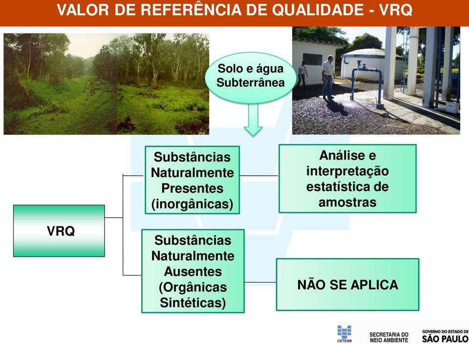 (inorgânicas) Substâncias Naturalmente Ausentes (Orgânicas