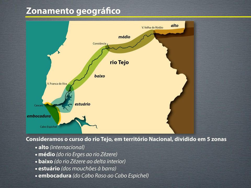 (do rio Erges ao rio Zêzere) baixo (do rio Zêzere ao delta