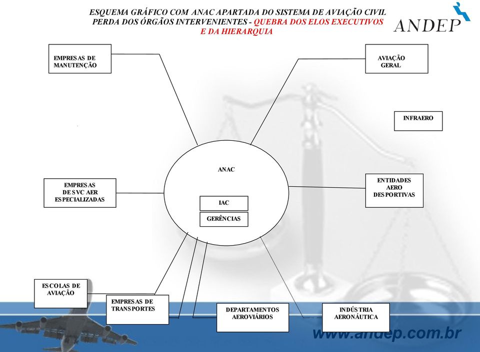 AVIAÇÃO GERAL INFRAERO ANAC EMPRESAS DE SVC AER ES PECIALIZADAS IAC ENTIDADES AERO DES