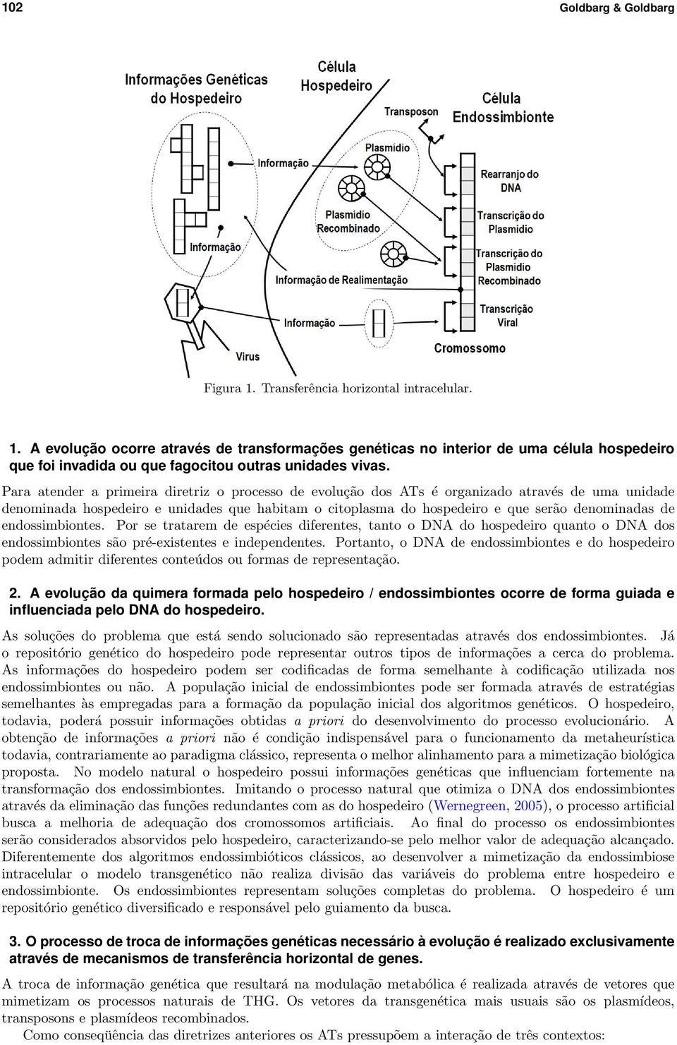 endossimbiontes. Por se tratarem de espécies diferentes, tanto o DNA do hospedeiro quanto o DNA dos endossimbiontes são pré-existentes e independentes.