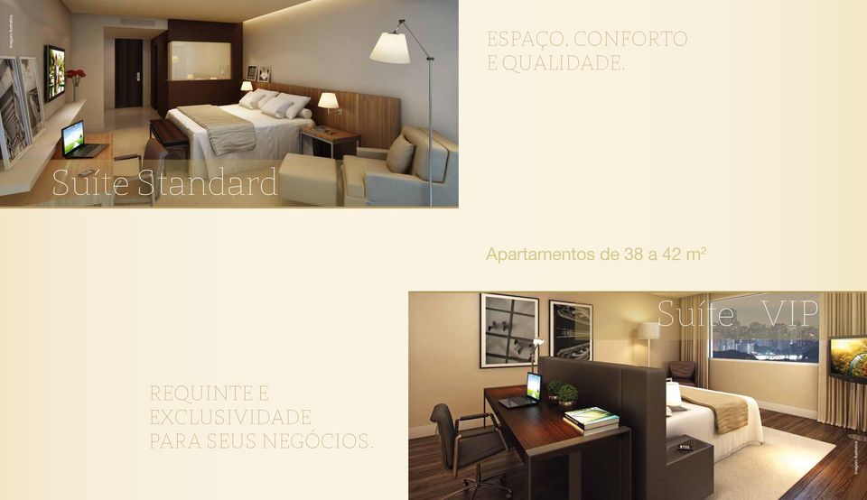 Suíte Standard Apartamentos de 38 a 42 m